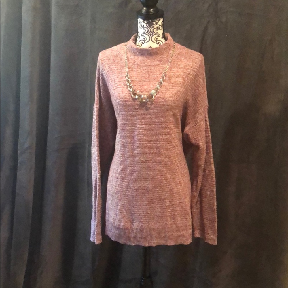 Mock turtle neck sweater